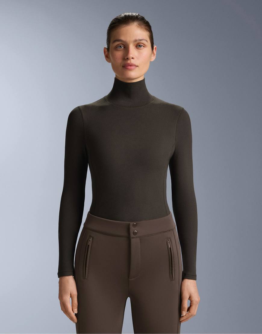 OYSHO - Polar Thermal - Hochgeschlossenes Baselayer-Oberteil in Braun-Brown von OYSHO