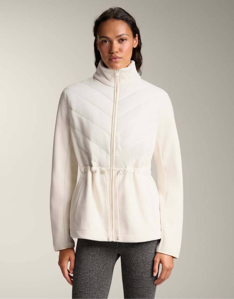 OYSHO - Polar - Wattierte Jacke in Ecru mit verstellbarer Taille-Neutral von Oysho