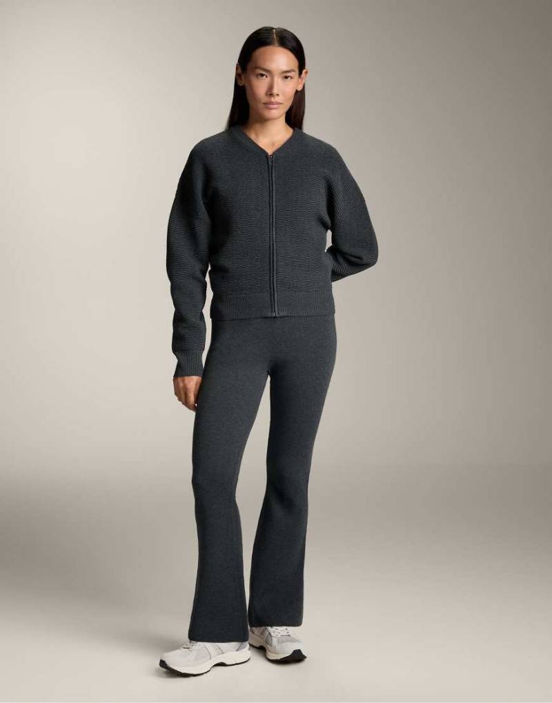 OYSHO - Schlaghose aus Strick in Dunkelgrau-Schwarz von Oysho