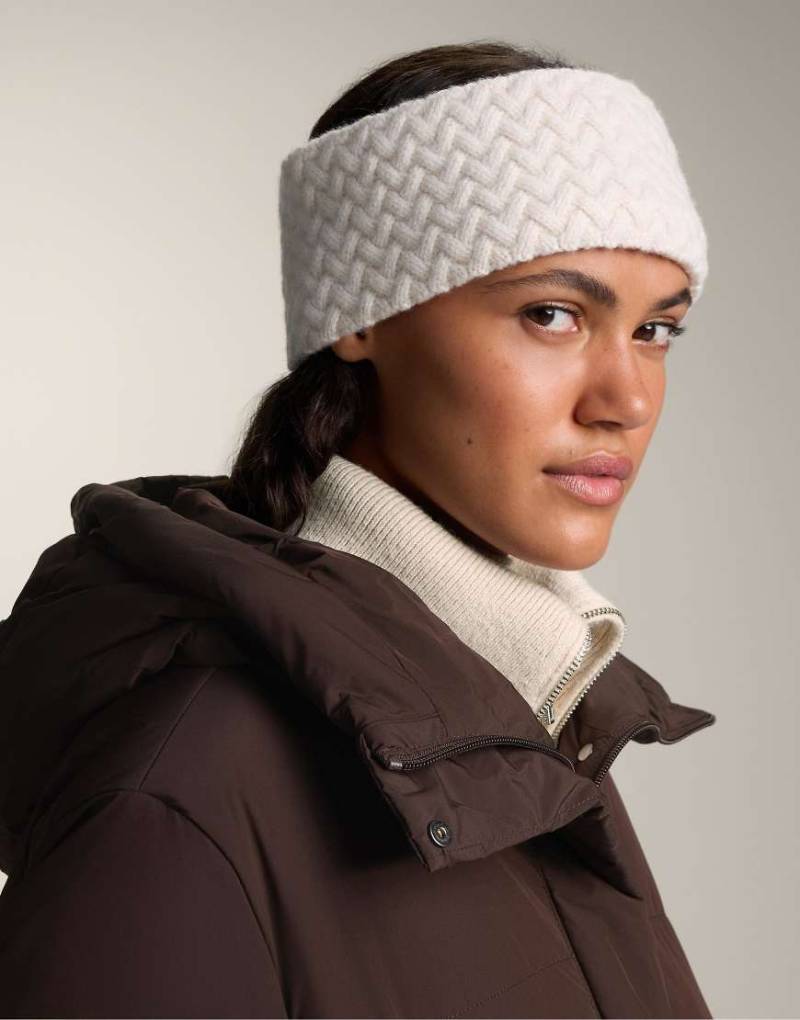 OYSHO - Stirnband aus 100% Wolle in Ecru, 10 cm breit-Neutral von Oysho