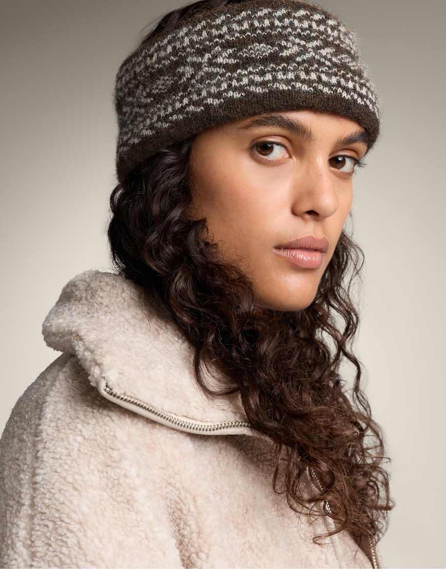 OYSHO - Stirnband in Braun mit Jacquard-Muster-Brown von Oysho