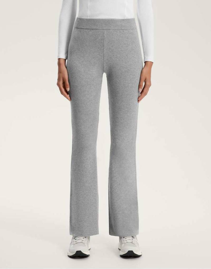 OYSHO - Strick-Schlaghose in Grau-Schwarz von Oysho