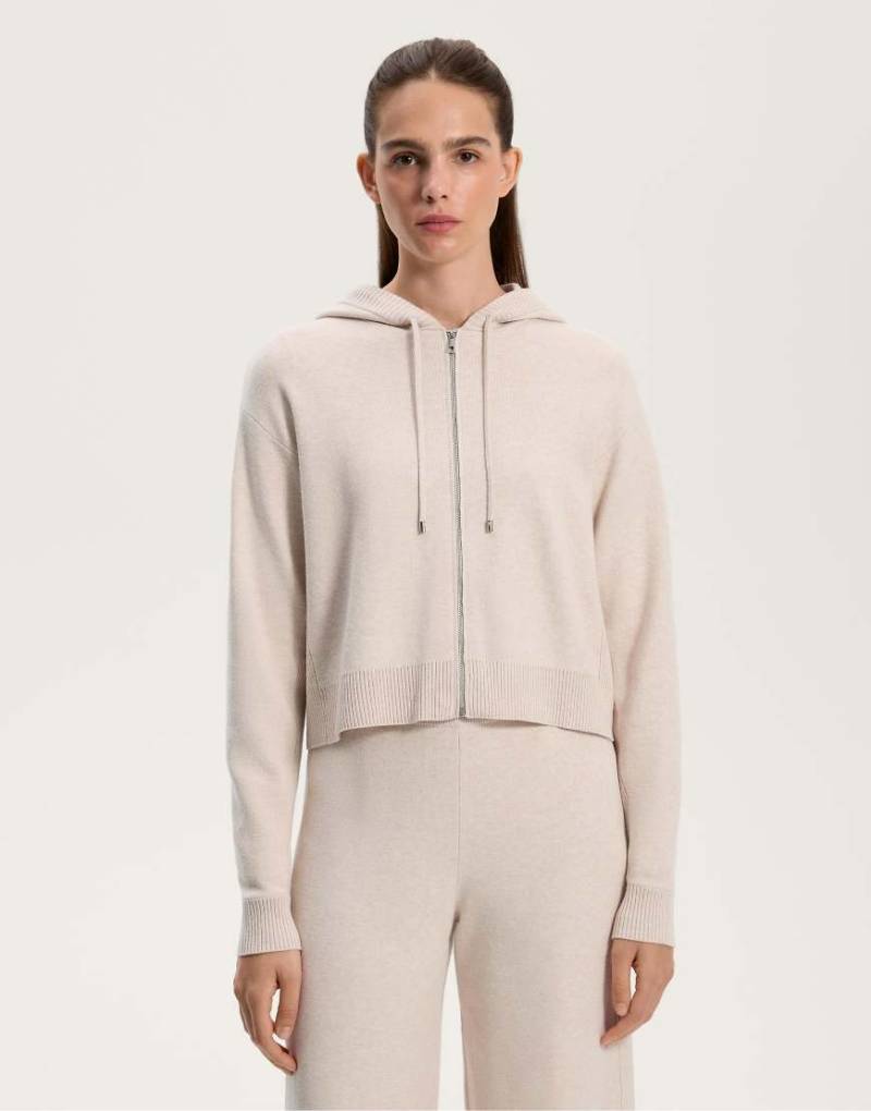 OYSHO - Strickjacke mit Kapuze in Grau von Oysho