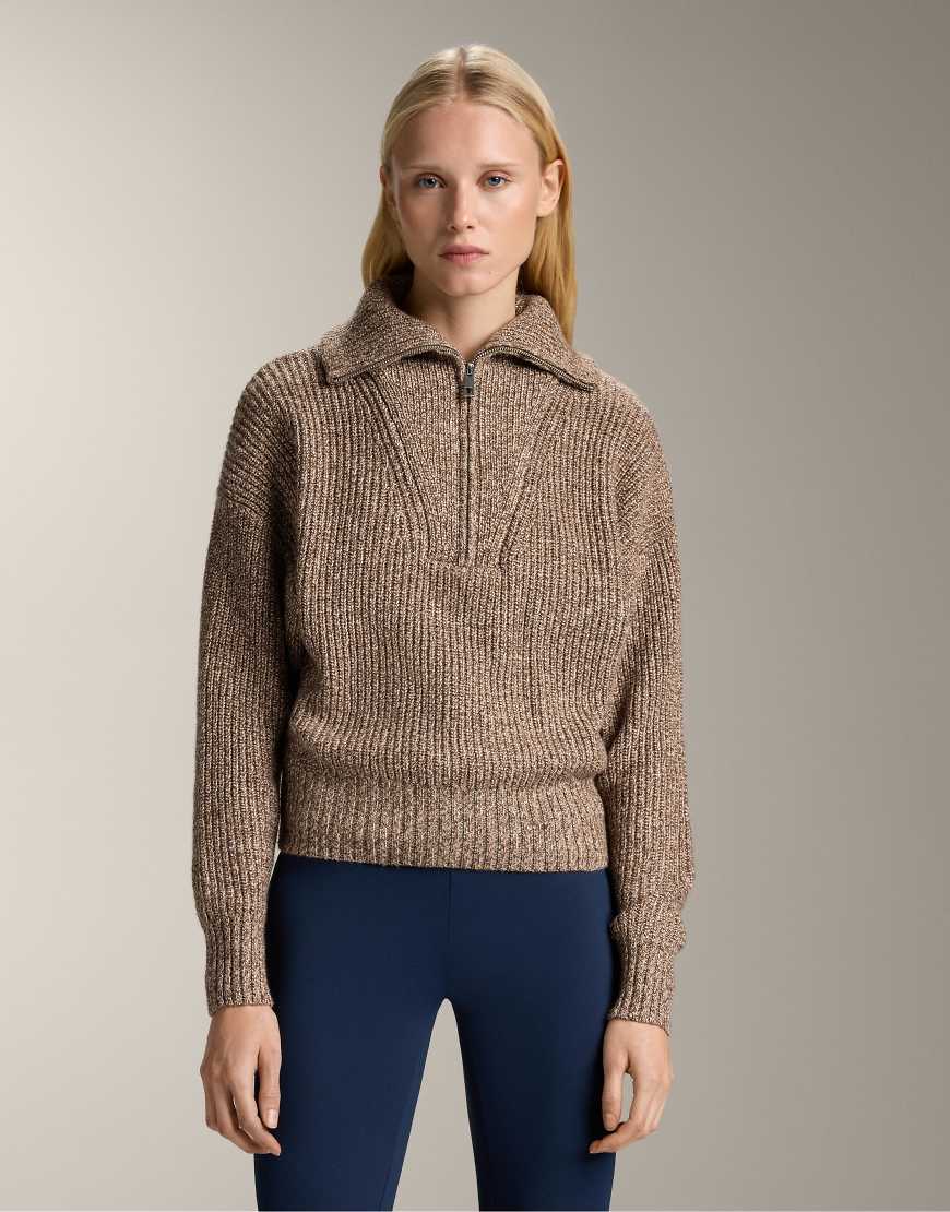 OYSHO - Strukturierter Pullover aus verdrehtem Strick in Gelb von Oysho