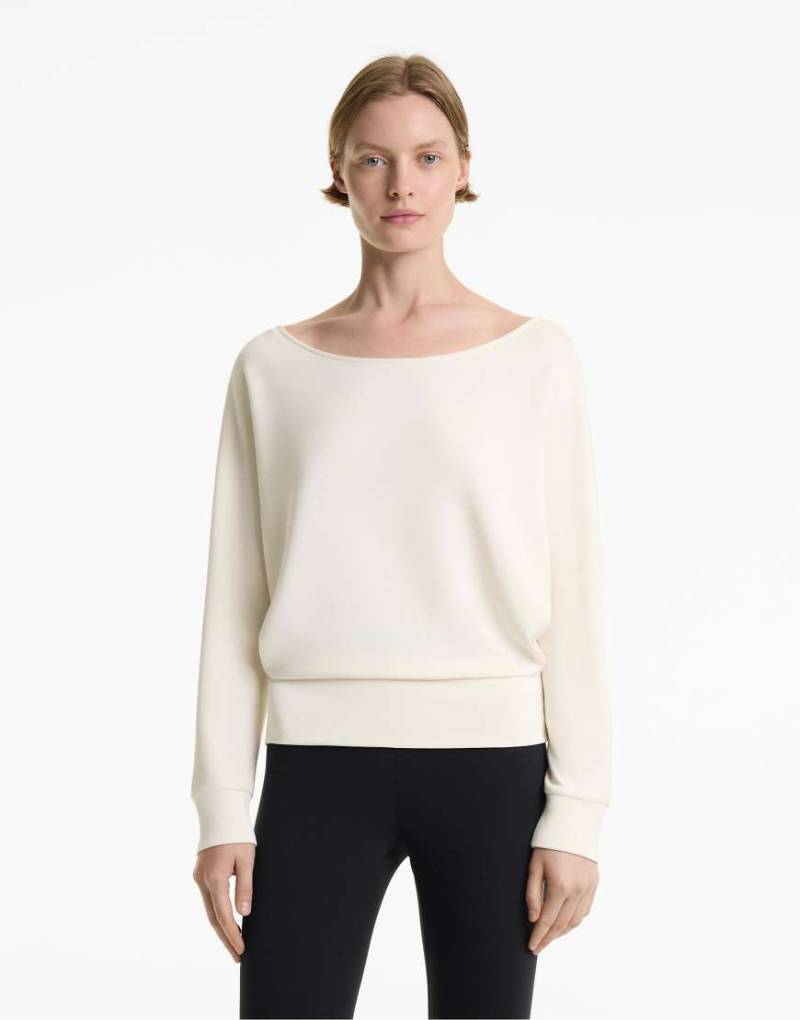 OYSHO - Sweatshirt mit Modal in Ecru-Neutral von Oysho