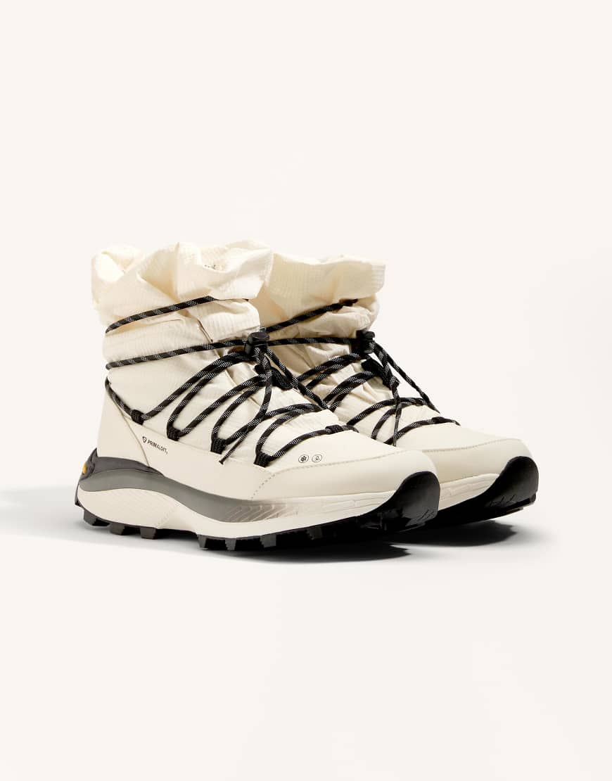 OYSHO - Vibram - Hohe, wasserdichte Sneaker in Ecru-Neutral von Oysho