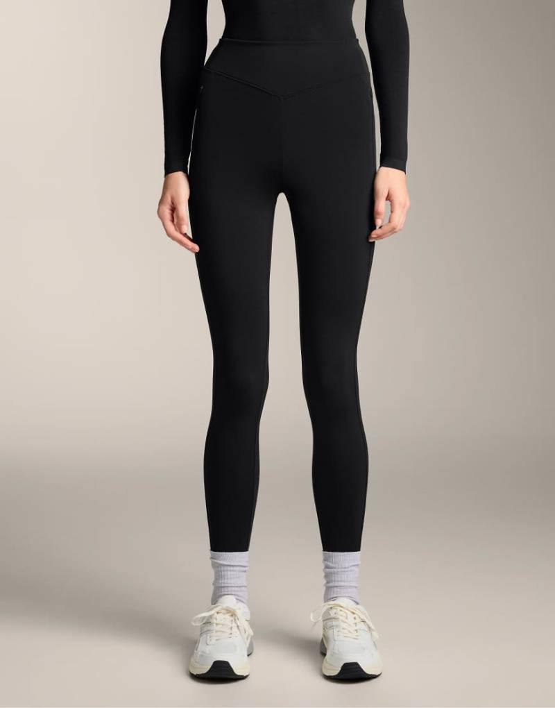 OYSHO - Warme knöchellange Leggings in Schwarz, 70 cm von Oysho