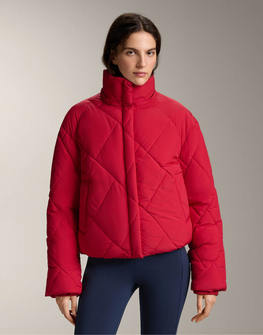 OYSHO - Wasserabweisende, wattierte Jacke aus Primaloft in Rot von Oysho