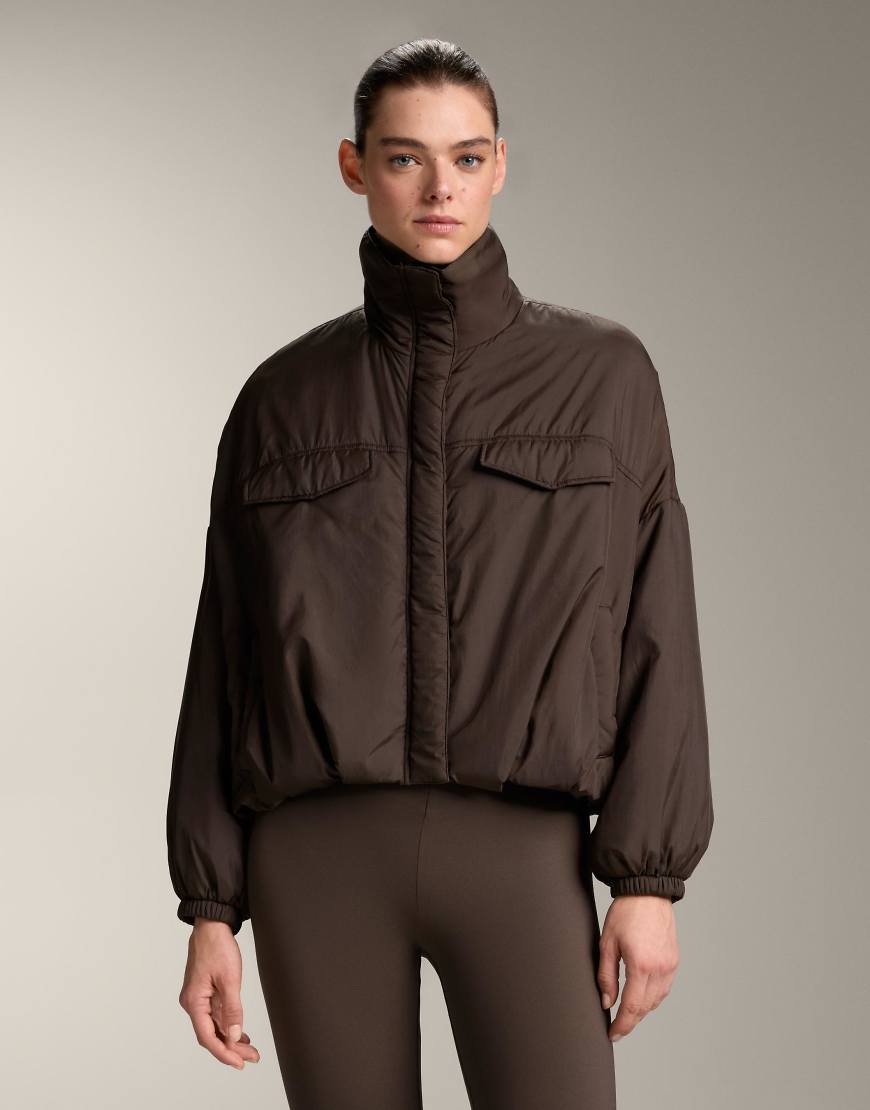 OYSHO - Wasserabweisende Ballonjacke in Braun aus fellex aerogel-Brown von Oysho