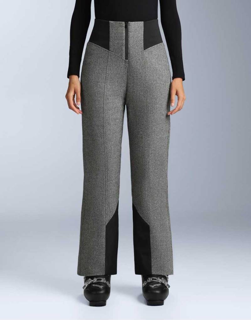 OYSHO - Wasserabweisende Skihose in Anthrazitgrau aus Fellex-Wollmix mit hohem Bund und ausgestelltem Bein von OYSHO