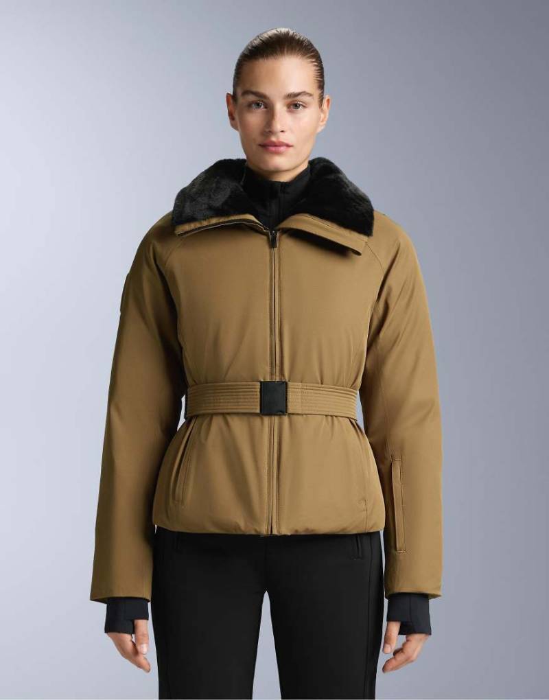 OYSHO - Wasserdichte, wattierte Skijacke aus Primaloft in Gelb von Oysho