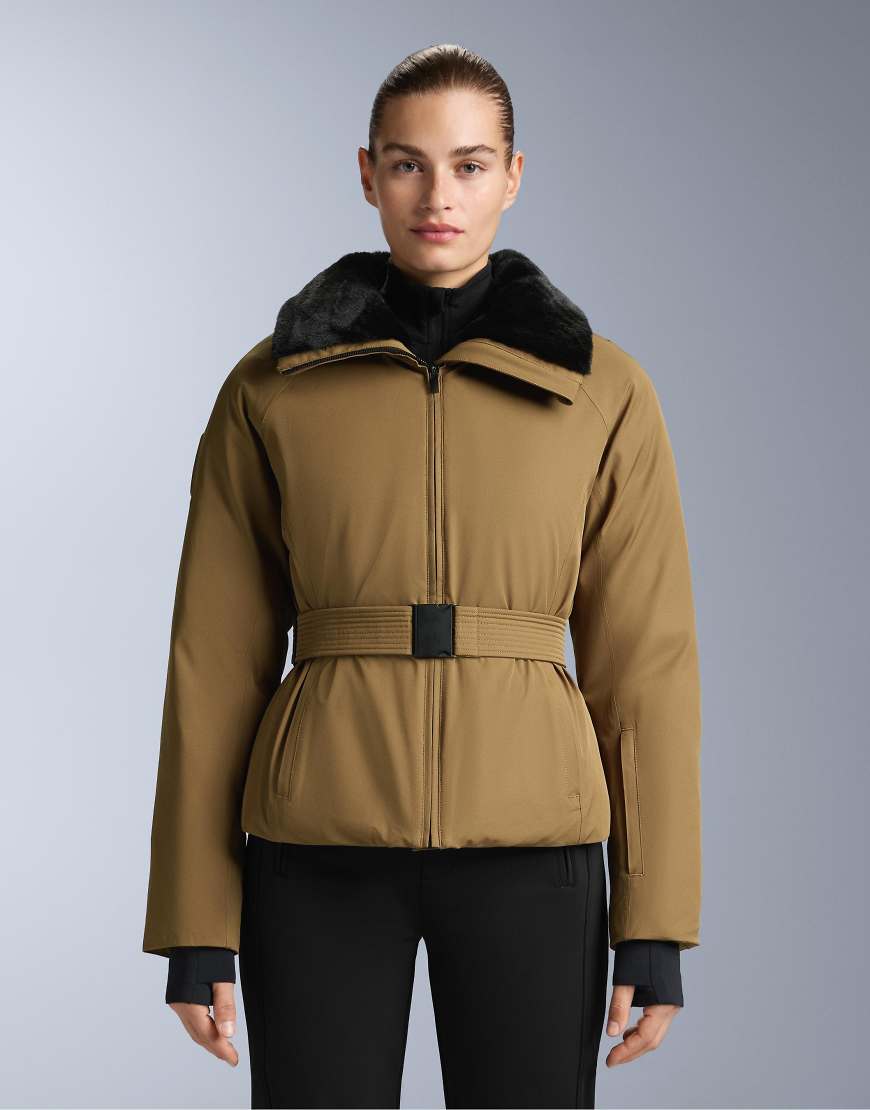 OYSHO - Wasserdichte, wattierte Skijacke aus Primaloft in Gelb von Oysho