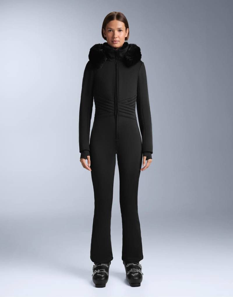 OYSHO - Wasserdichter, figurbetonter Stretch-Ski-Jumpsuit in Schwarz von Oysho