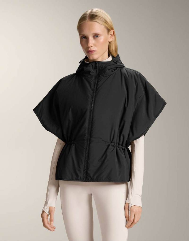 OYSHO - Wattierte Weste in Schwarz mit Kapuze von Oysho