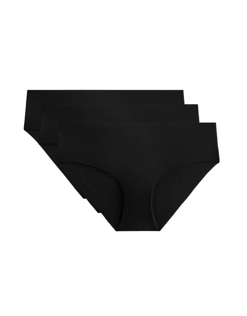 Oysho - 3er-Pack nahtlose Hipster-Slips aus elastischem Polyamid-Mix in Schwarz von Oysho