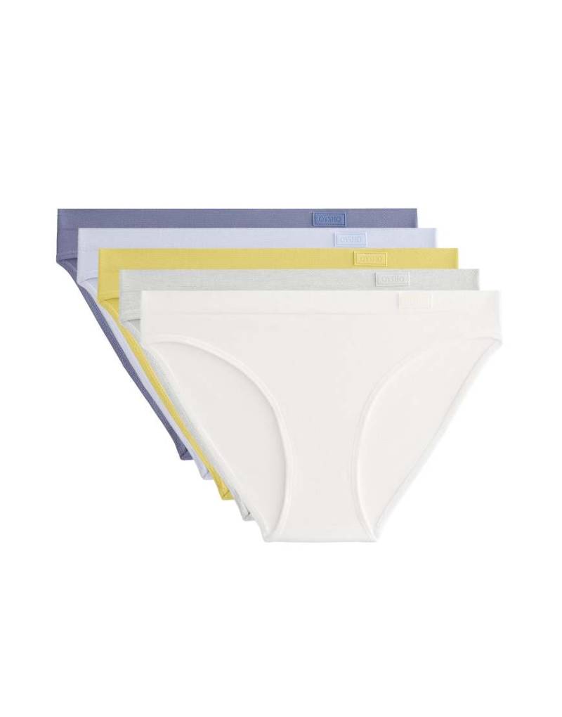 Oysho - 5er-Pack nahtlose klassische Slips in Grün und anderen Farben von Oysho