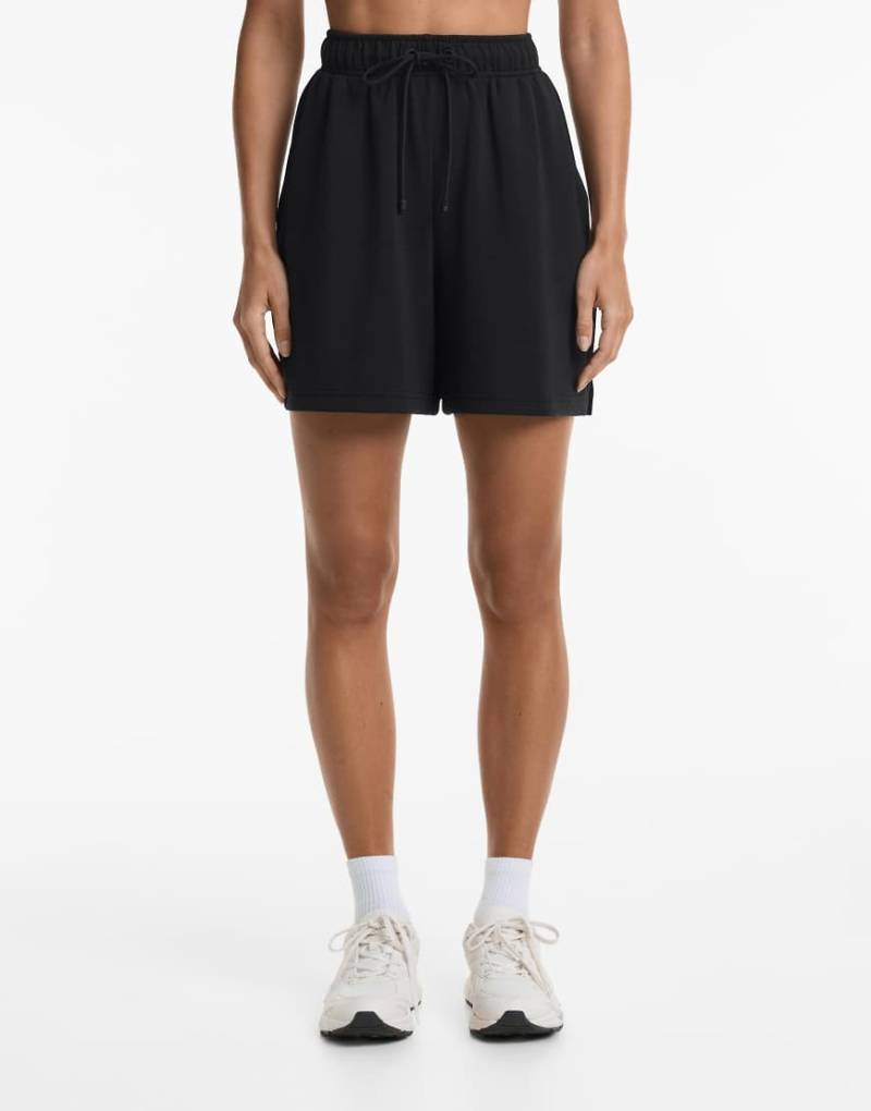Oysho - Bermuda-Shorts aus Modalmix in Schwarz mit weicher Haptik von Oysho
