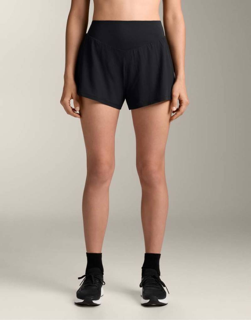 Oysho - Compressive - Shorts in Schwarz mit Taschen, 10 cm Schrittlänge von Oysho