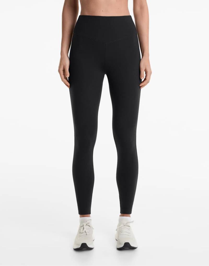 OYSHO - Evermore - Knöchellange Leggings in Schwarz mit hohem Bund, 65 cm von Oysho