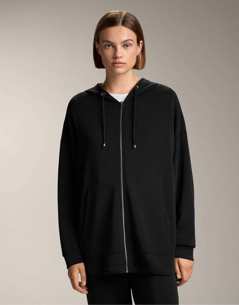 Oysho - Lange, weiche Jacke aus Modal in Schwarz von Oysho