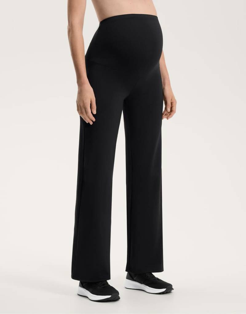 Oysho Maternity - Comfortlux - Gerade geschnittene Hose in Schwarz, Umstandsmode von Oysho