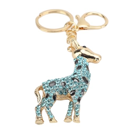 Oytrui Hirschschlüsselkette, Funkelnde Kristallzink -Legierung Stylish Accessoire mit Clip -Design, für Wallet Bag Tasche Key Ring (Himmelblau) von Oytrui
