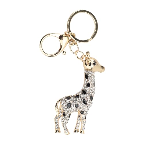Oytrui Hirschschlüsselkette, Funkelnde Kristallzink -Legierung Stylish Accessoire mit Clip -Design, für Wallet Bag Tasche Key Ring (Weiß) von Oytrui