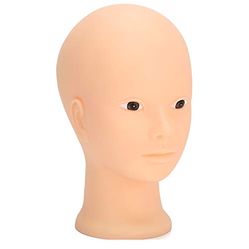 Oytrui Mannequin -Kopf -Make -up, Kosmetologische Puppengesichtskopf, für die Trainingspraxis Perückenhutausstellung Kahles Mannequin -Kopf 49cm (Kein Make -up -Stil) von Oytrui