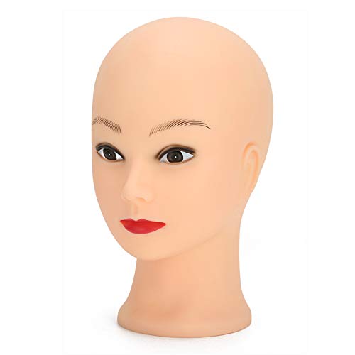 Oytrui Mannequin -Kopf -Make -up, Kosmetologische Puppengesichtskopf, für die Trainingspraxis Perückenhutausstellung Kahles Mannequin -Kopf 49cm (Make -up -Stil haben) von Oytrui