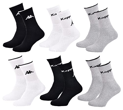 Herren KAPPA TENNIS Socken 6er Set, 6er Set 2045, 39-42 von Ozabi