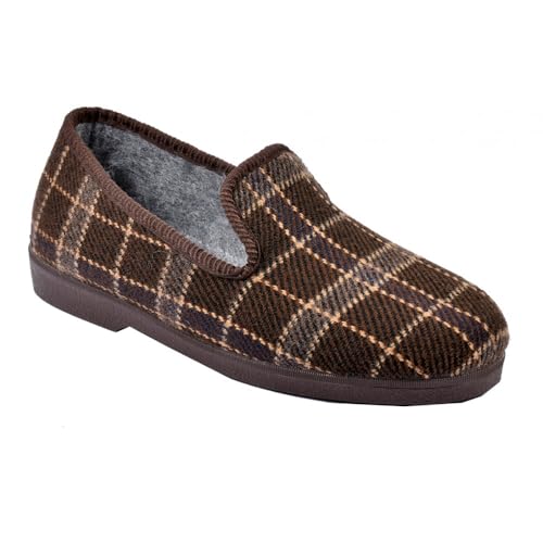 OZABI - CHARENTAISE Herren Hausschuhe Premium, 2250 Braun, 41 EU von Ozabi