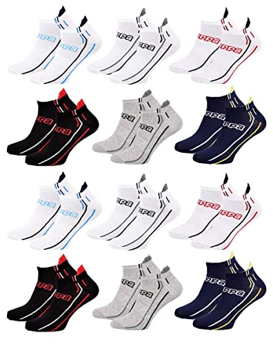 Ozabi Herren Socken SNEAKER KAPPA 12er-Pack (as3, numeric, numeric_39, numeric_42, regular, regular, 12er Pack 6462) von Ozabi