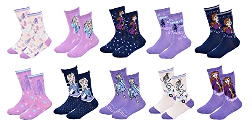 Ozabi Kinder Socken LICENCE ÜBERRASCHUNGSPAKET (as3, numeric, numeric_24, numeric_26, regular, 10er-Pack Mädchen FROZ 2434) von Ozabi