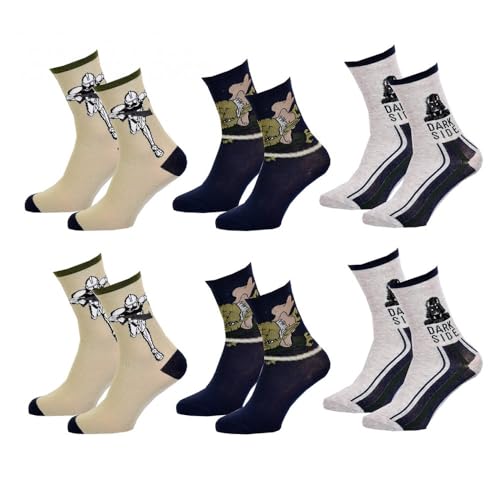 Ozabi Kinder Socken LICENCE ÜBERRASCHUNGSPAKET (as3, numeric, numeric_31, numeric_34, regular, 6er-Pack Männlich STW 2969) von Ozabi