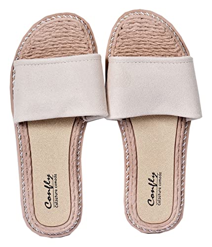 Ozabi - Modische Damen-Sandalen – Sommerschuhe Qualität und Komfort –, Sd612 Taupe, 36 EU von Ozabi