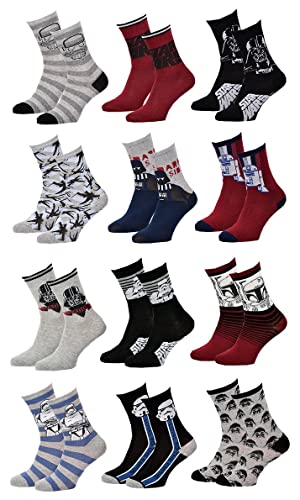 Ozabi Socken Jungen Lizenz Pack VON 12 PAAREN Surprise (as3, Numeric, Numeric_35, Numeric_38, Regular, 12er-Pack STW) von Ozabi