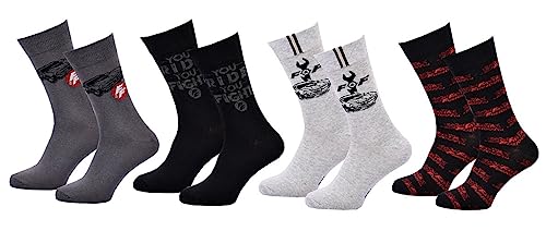 Ozabi Socken Pack Herren FAST AND FURIOUS (as3, numeric, numeric_43, numeric_46, regular, regular, Packung mit 4 Paar 1587) von Ozabi