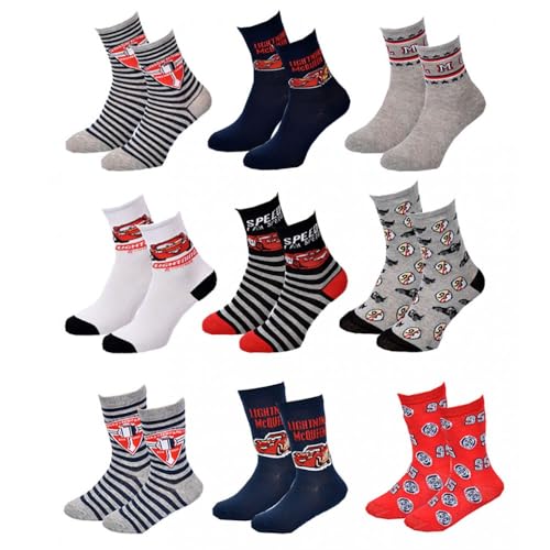 Ozabi Socken Pack Jungen CARS (as3, numeric, numeric_23, numeric_26, regular, 9er-Pack Socken SURPRISE) von Ozabi