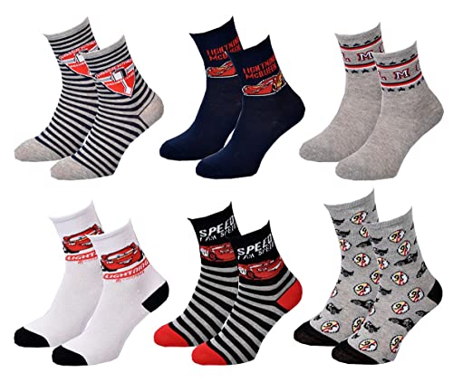 Ozabi Socken Pack Jungen CARS (as3, numeric, numeric_27, numeric_30, regular, 6er-Pack 7347) von Ozabi