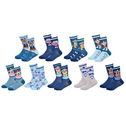 Ozabi Socken Pack Jungen PAT PATROUILLE (as3, numeric, numeric_23, numeric_26, regular, 9er-Pack Socken SURPRISE) von Ozabi