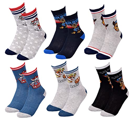 Ozabi Socken Pack Jungen PAT PATROUILLE (as3, numeric, numeric_31, numeric_35, regular, 6er-Pack 6847) von Ozabi