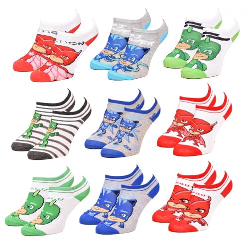 Ozabi Socken Pack Jungen PYJAMASK (as3, numeric, numeric_27, numeric_30, regular, 9er-Pack SNEAKER SURPRISE) von Ozabi