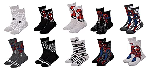 Ozabi Socken Pack Jungen SPIDERMAN (as3, numeric, numeric_27, numeric_30, regular, 10er-Pack 2438) von Ozabi