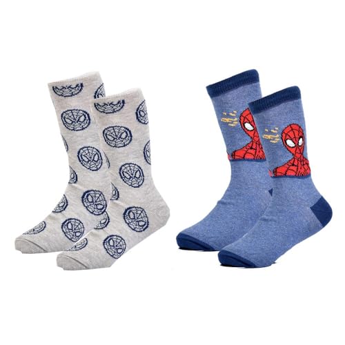 Ozabi Socken Pack Jungen SPIDERMAN (as3, numeric, numeric_27, numeric_30, regular, 2er-Pack DA SPIDER) von Ozabi