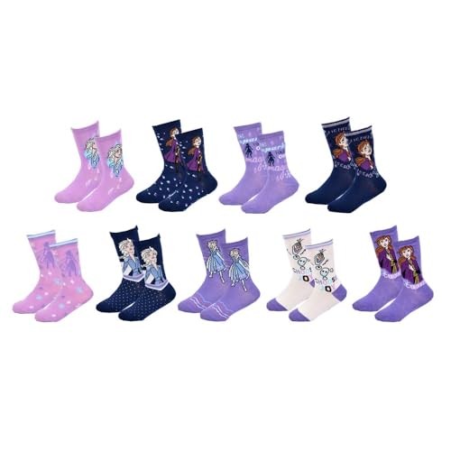 Ozabi Socken Pack Mädchen DIE EISKÖNIGIN (as3, numeric, numeric_31, numeric_34, regular, 9er-Pack Socken SURPRISE) von Ozabi