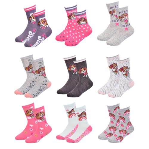 Ozabi Socken Pack Mädchen PAT PATROUILLE (as3, numeric, numeric_27, numeric_30, regular, 9er-Pack Socken SURPRISE) von Ozabi