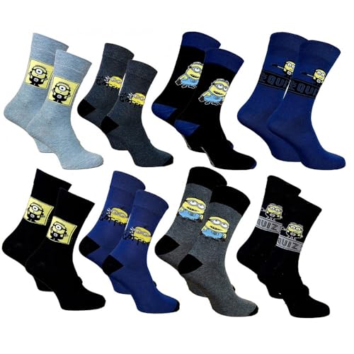 Ozabi Socken für Männer Lizenz PACK ICH EINFACH UNVERBESSERLICH (as3, numeric, numeric_43, numeric_46, regular, regular, 8er-Pack 3667) von Ozabi