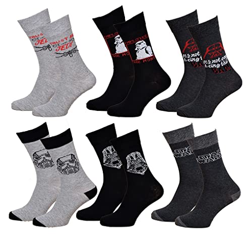 Ozabi Socken für Männer Lizenz PACK STARWARS (as3, numeric, numeric_43, numeric_46, regular, regular, 6er-Pack 2011) von Ozabi
