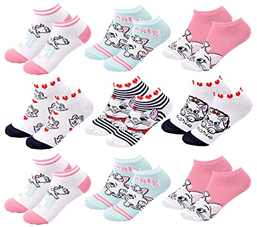 Socken Pack Mädchen DISNEY CLASSIC (as3, numeric, numeric_31, numeric_35, regular, 9er-Pack SNEAKER SURPRISE) von Ozabi