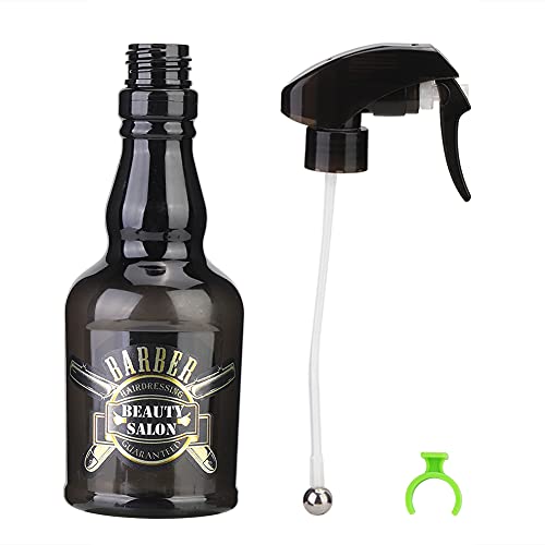 280 Ml Spray Leere Flasche Vintage Wassersprüher Nachfüllbare Barber Leere Sprühflasche für Haar-Accessoire, Schwarz (Schwarz) von Ozgkee